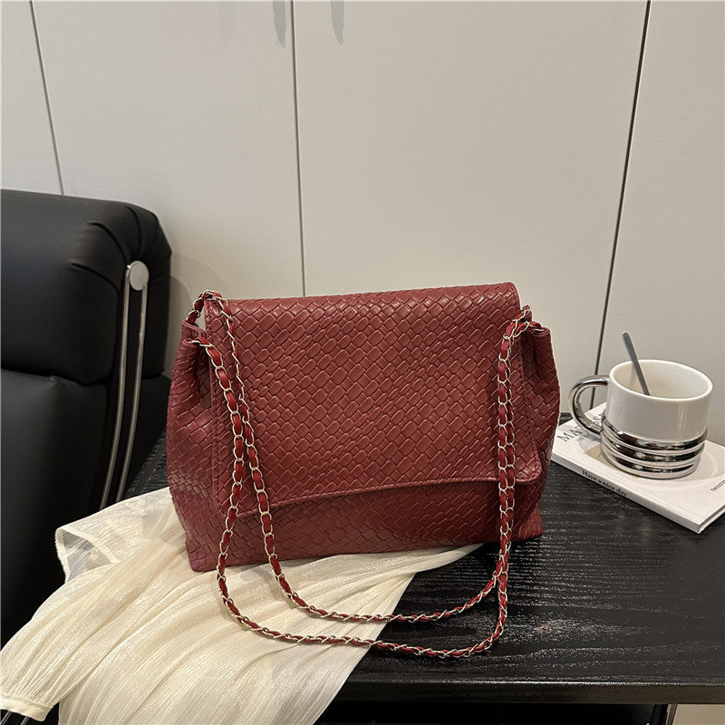 Damen elegante Umhängetasche mit geflochtenem Design Nord Taschen
