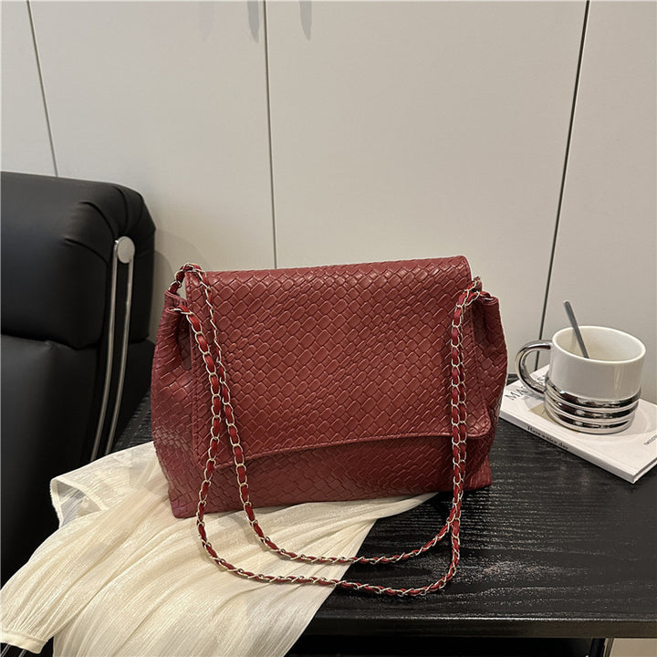 Damen elegante Umhängetasche mit geflochtenem Design Nord Taschen
