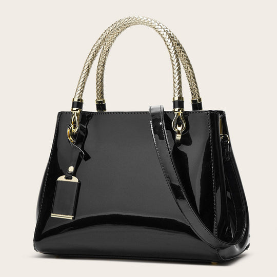 Damen Handtasche mit luxuriösen, geflochtenen Tragegriffen Nord Taschen