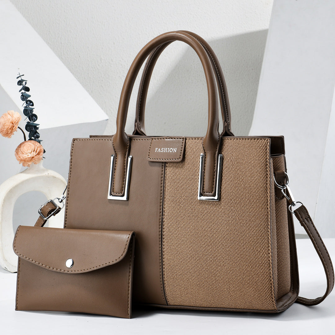 Damen hochwertige Handtasche mit abnehmbarem Portemonnaie Nord Taschen
