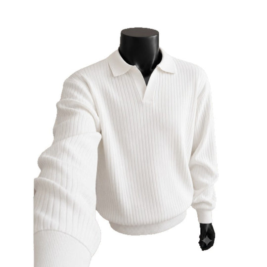 Herren Modischer Strickpullover mit V-Ausschnitt Nord Taschen