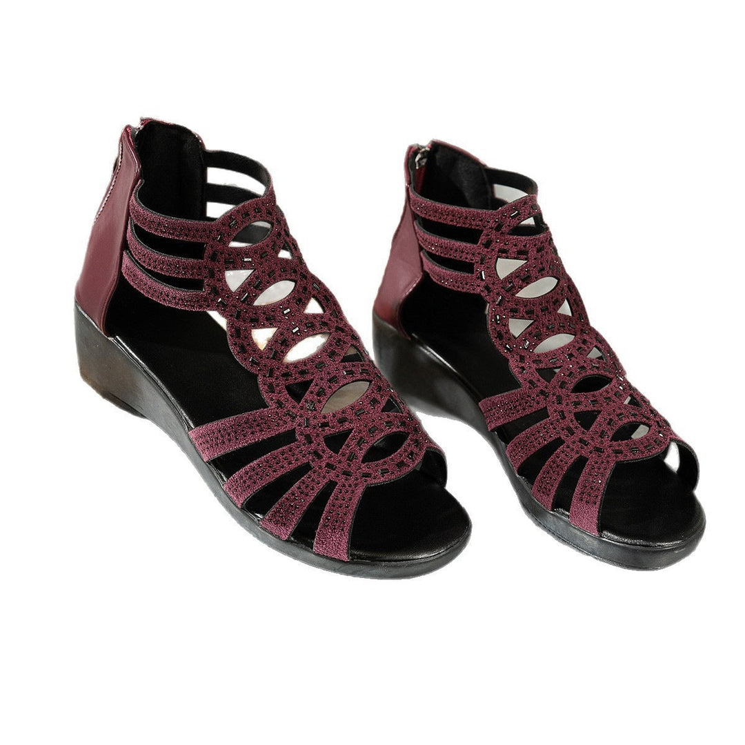 Damen Elegante Plateau-Sandalen mit modischen Riemen Nord Taschen