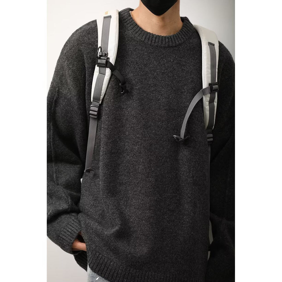 Herren Lockerer Strickpullover Nord Taschen