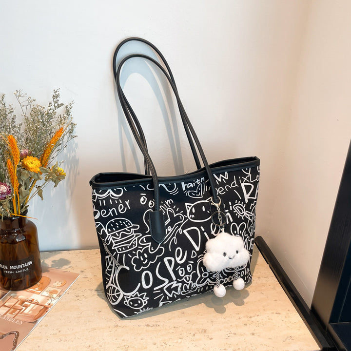 Damen Einkaufstasche mit kreativem Grafikdesign Nord Taschen
