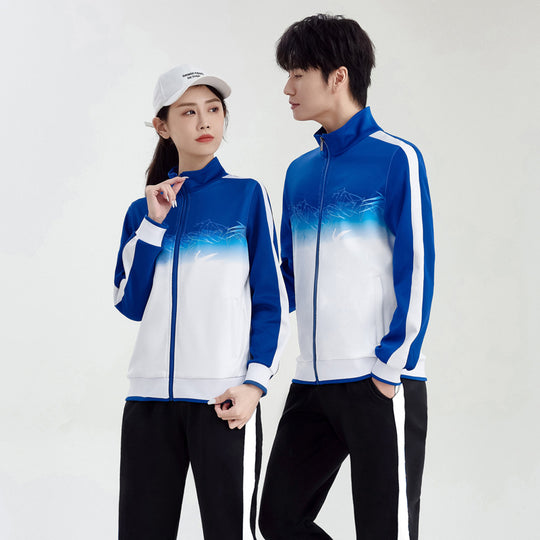 Unisex Atmungsaktives Trainingsset mit Farbverlauf-Jacke und Kontraststreifen Nord Taschen
