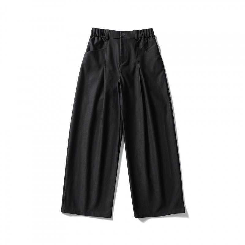 Damen Hochtaillierte Culotte‑Hose mit elastischem Rückenteil, soften Twill und dekorativen Vorderfalten Nord Taschen