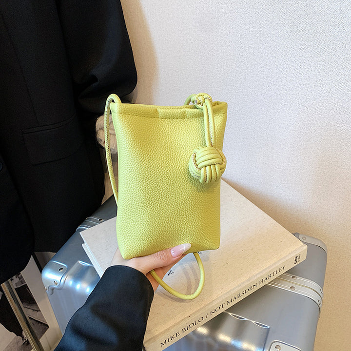 Damen minimalistische Handytasche mit Kordelzug Nord Taschen