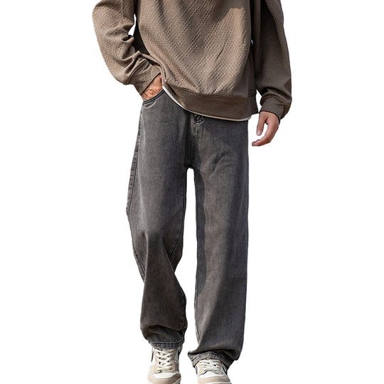 Herren weite Baggy-Jeans im Vintage‑Workwear‑Look mit relaxed Sitz und geradem Bein Nord Taschen