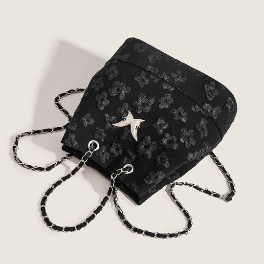 Damen Hobo-Tasche aus hochwertigem Denim mit eleganten Kettenhenkeln Nord Taschen