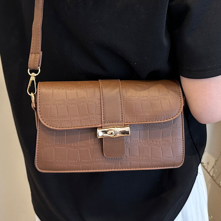 Damen Umhängetasche im eleganten Krokodilprägung Nord Taschen