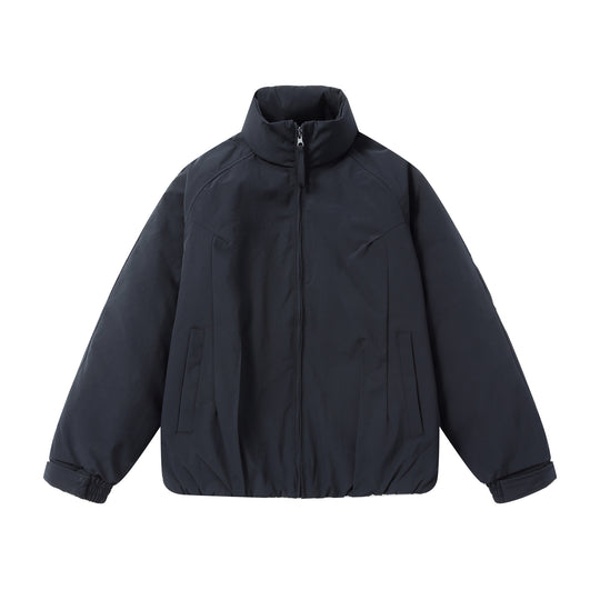 Herren Kurz‑Pufferjacke mit schützendem Stehkragen, verdecktem Reißverschluss und elastischem Saum Nord Taschen