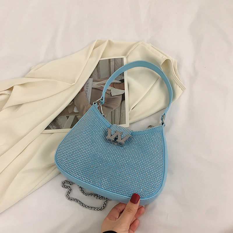 Damen exklusive Glamour-Handtasche mit funkelnden Strasssteinen Nord Taschen