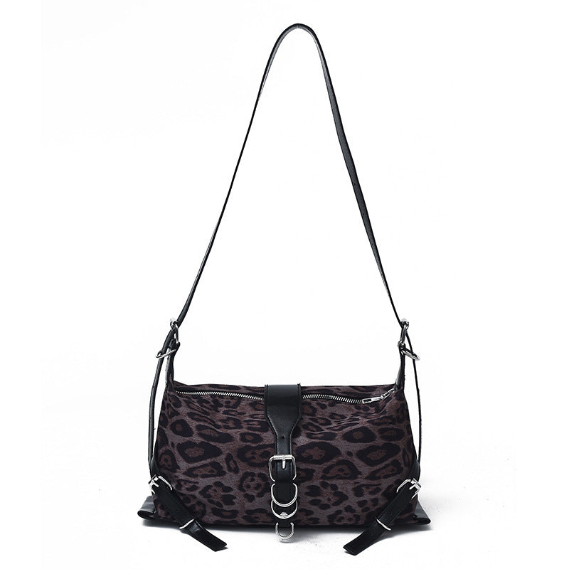 Damen modische Umhängetasche im eleganten Leopardenmotiv Nord Taschen