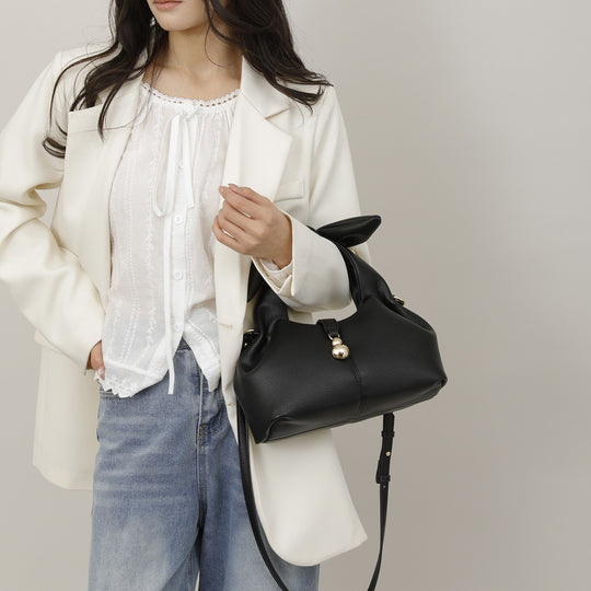 Damen strukturierte Hobo-Tasche mit abnehmbarem Schulterriemen Nord Taschen