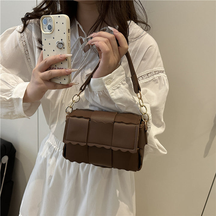 Damen elegante Mini-Umhängetasche mit strukturiertem Design Nord Taschen