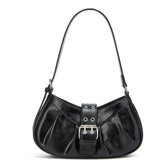 Damen Hobo-Tasche mit raffiniertem Faltendesign und modischem Schnallenakzent Nord Taschen