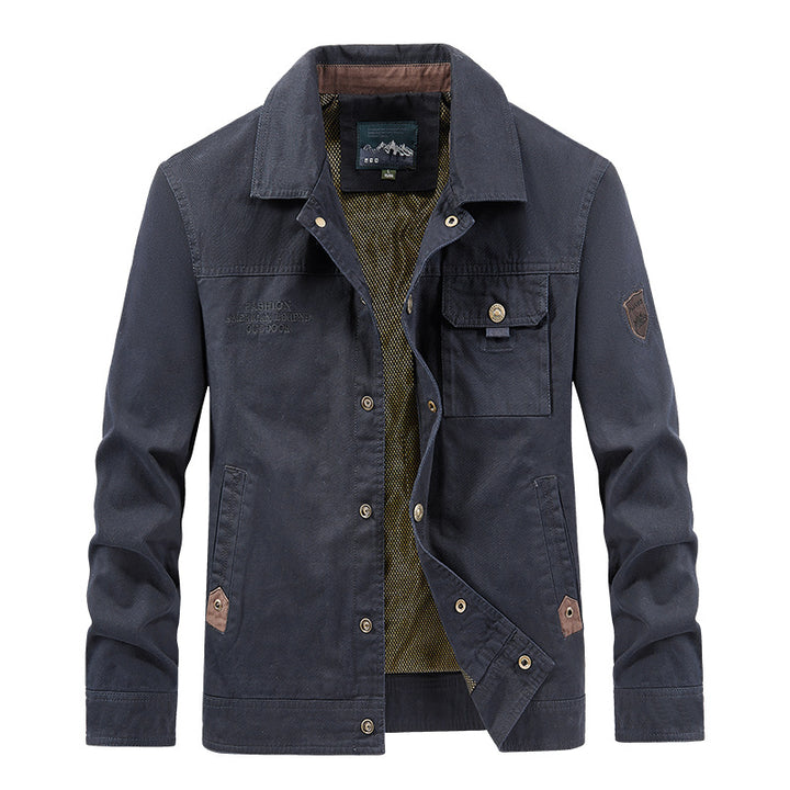 Herren  leichte Canvas-Fieldjacke mit Brustklappe, atmungsaktivem Mesh-Innenfutter und mehreren Eingrifftaschen Nord Taschen