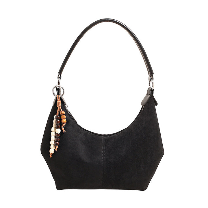 Damen Schultertasche mit eleganter Wildleder-Oberfläche Nord Taschen