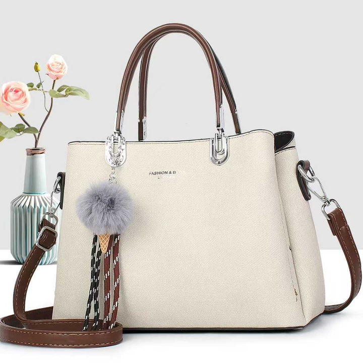 Damen elegante Handtasche im modernen Design mit abnehmbarem Anhänger Nord Taschen