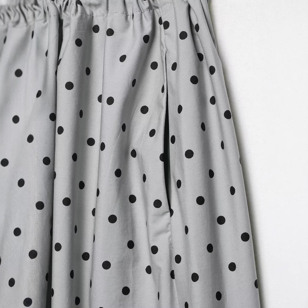 Damen Midirock mit elastischem Bund, Plissee‑Optik und Polka‑Dot‑Muster Nord Taschen