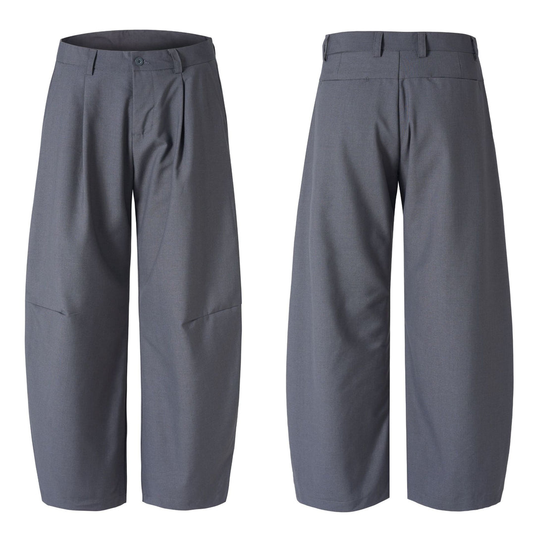 Herren Ultraweite Bügelfalten-Hose mit tiefem Schritt und fließender Twill-Qualität Nord Taschen