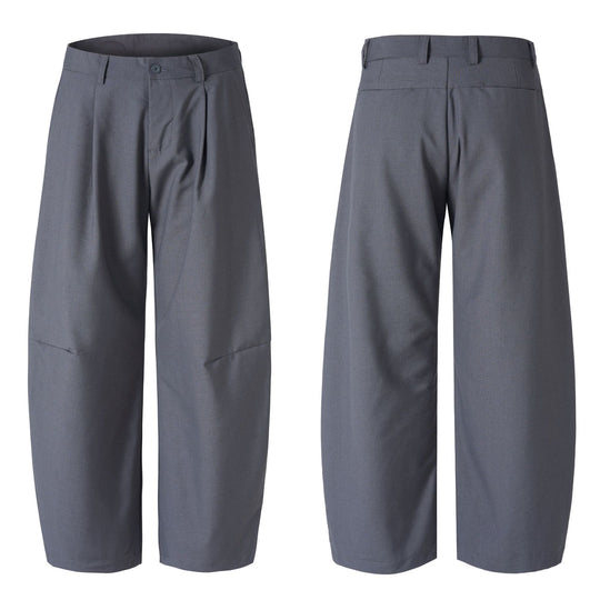 Herren Ultraweite Bügelfalten-Hose mit tiefem Schritt und fließender Twill-Qualität Nord Taschen