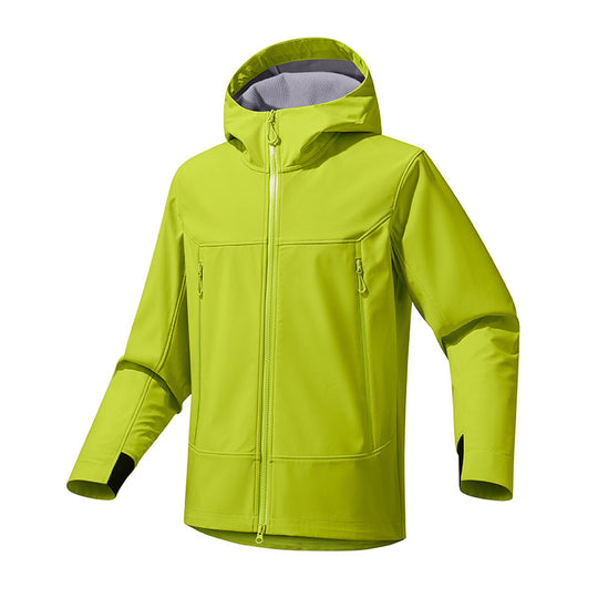 Damen Atmungsaktive Softshell‑Kapuzenjacke mit wasserabweisender Membran und Zwei‑Wege‑Reißverschluss Nord Taschen