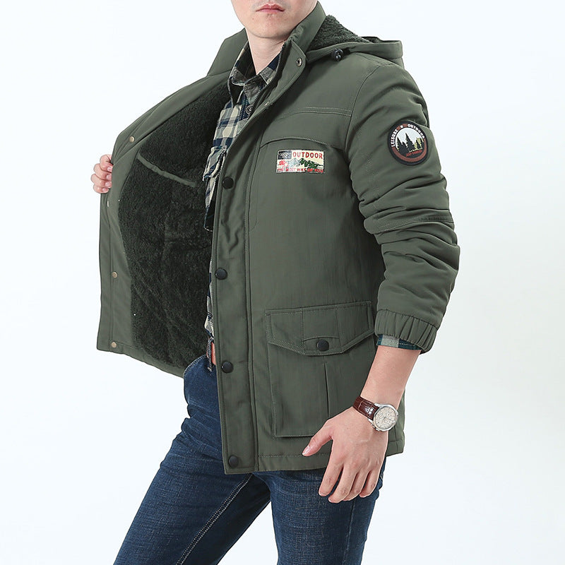 Herren Multifunktionaler Winterparka mit Teddyfleece-Kapuze und Mehrfach-Taschensystem Nord Taschen