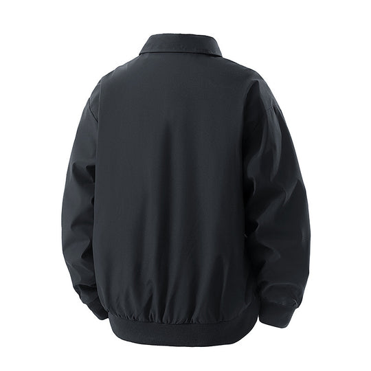 Herren Leichte Oversize-Bomberjacke aus winddichtem Nylon mit Reißverschluss, Brusttasche und Rippbündchen Nord Taschen