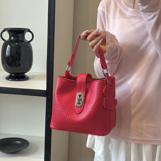 Damen Handtasche aus edlem Kunstleder mit strukturiertem Mehrzweck-Design Nord Taschen