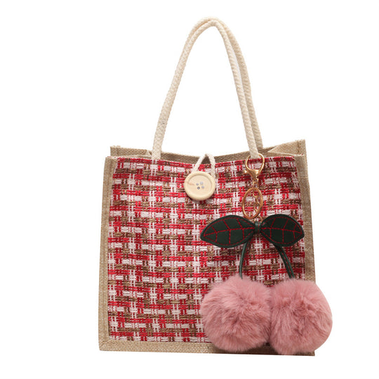 Damen Tragetasche mit elegantem gewebtem Design Nord Taschen