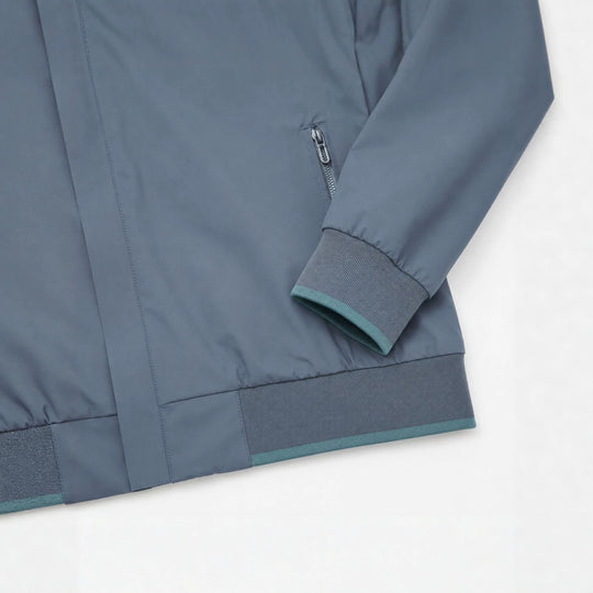 Herren Kapuzen-Blouson Leichter Windbreaker mit geripptem Saum und verdeckter Reißverschlussleiste Nord Taschen