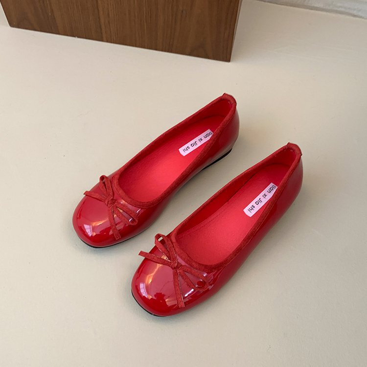 Damen Ballerinas mit dekorativer Schleifenapplikation und komfortablem Fußbett