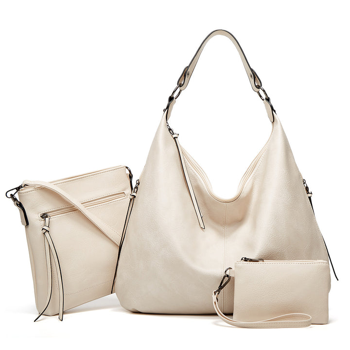 Damen Hobo-Tasche mit abnehmbarer Umhängetasche und praktischer Kosmetiktasche Nord Taschen