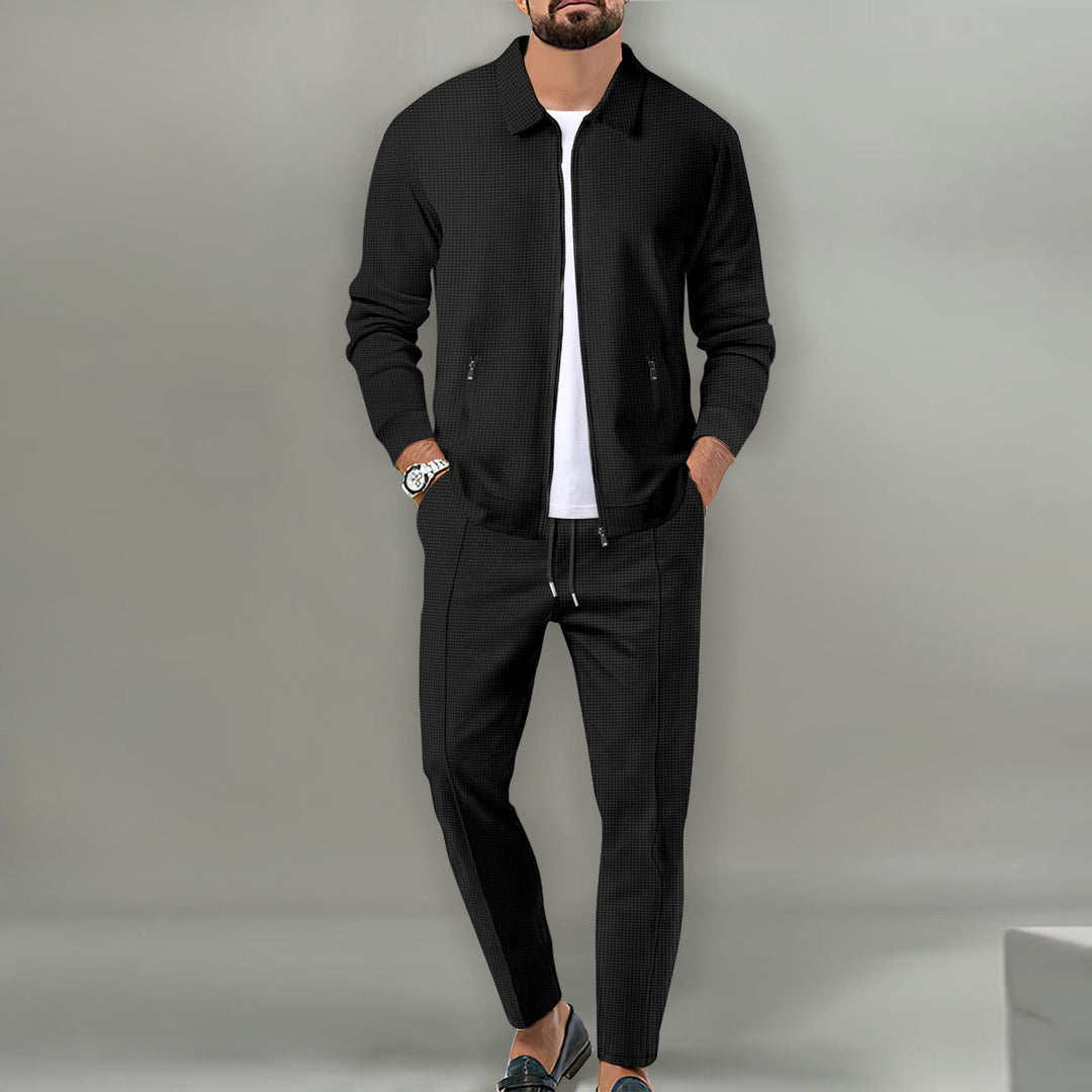Herren sportliches Komplettset mit eleganter Oberjacke