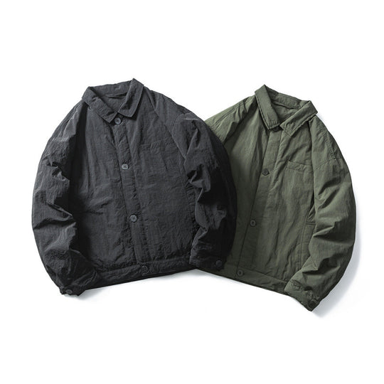 Herren Leichte Oversize-Fieldjacke im Workwear-Stil mit Hemdkragen und Knopfverschluss Nord Taschen
