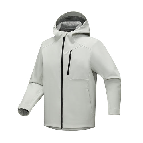 Herren Technische Softshell‑Regenjacke mit wasserdichter Membran, verschweißten Nähten & Kapuze Nord Taschen