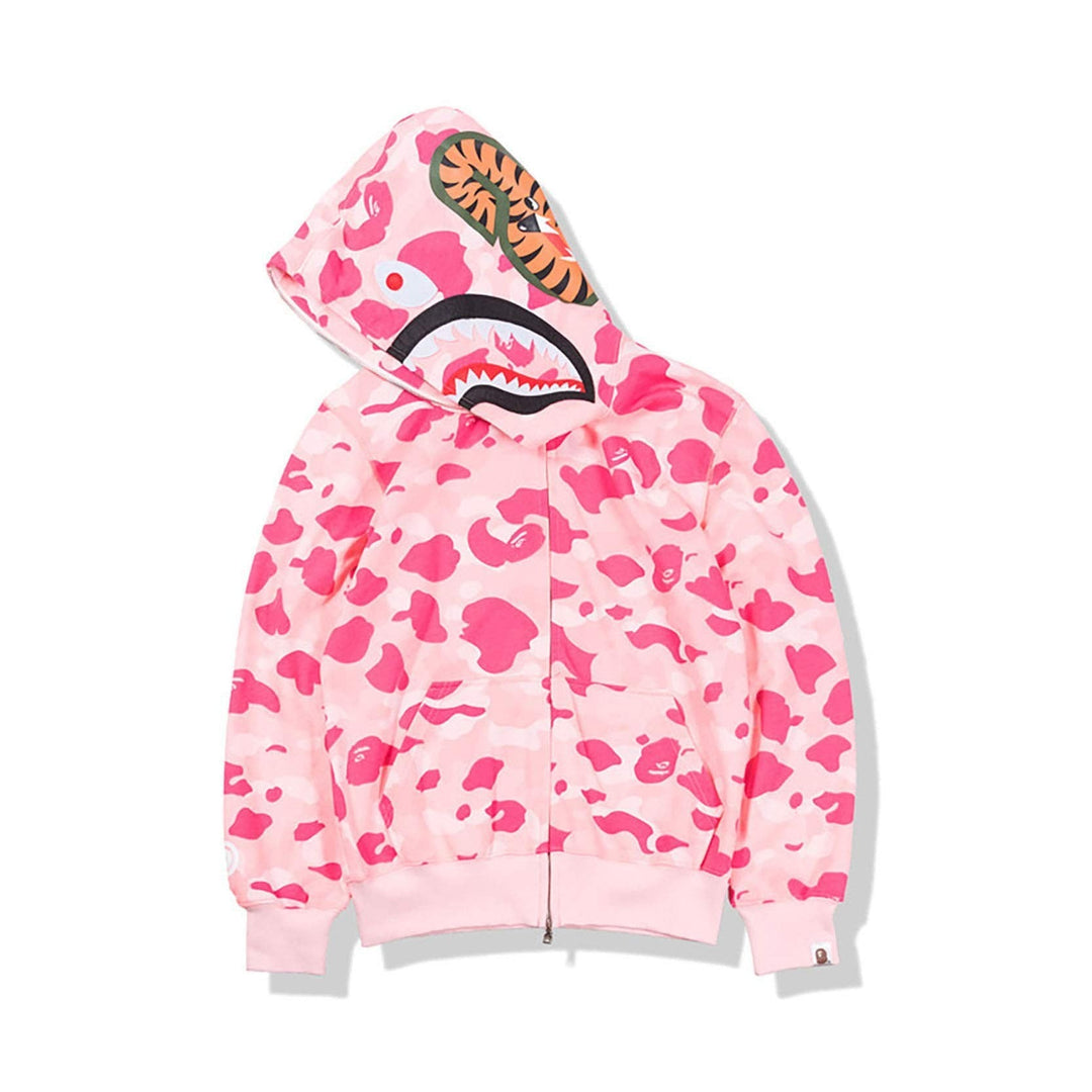Damen Kapuzenjacke mit modernem Camouflage-Design und hochwertiger Baumwollmischung