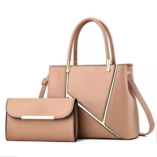 Damen Handtaschen Set mit schickem Clutch und goldenen Akzenten Nord Taschen