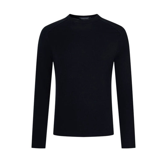 Herren Feinstrick-Pullover mit Rundhalsausschnitt aus Merinowolle Nord Taschen