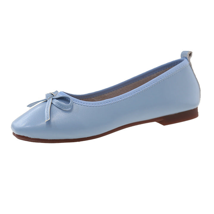 Damen Bequeme Ballerinas mit zartem Schleifen-Detail