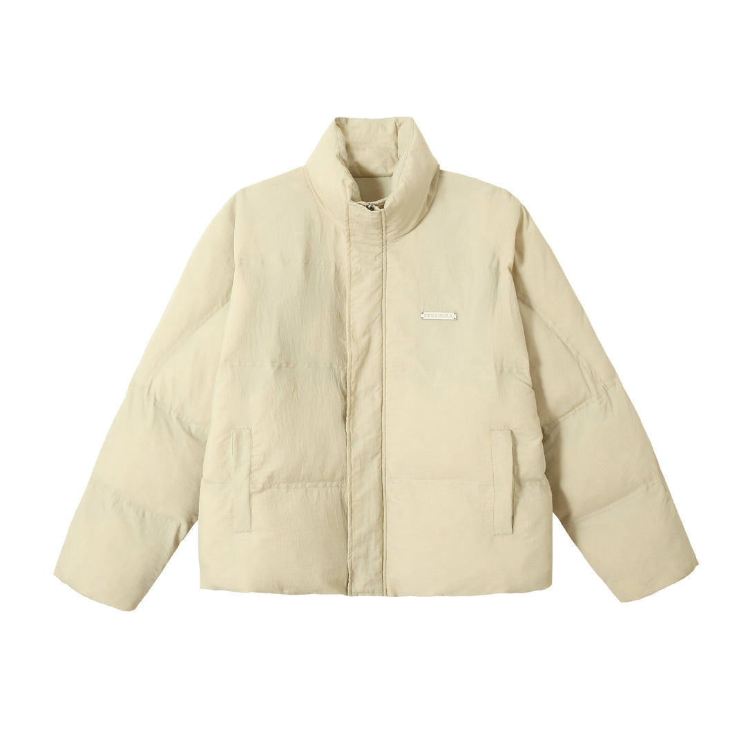 Unisex Boxy-Pufferblouson mit hohem Stehkragen und verdeckter Frontblende Nord Taschen
