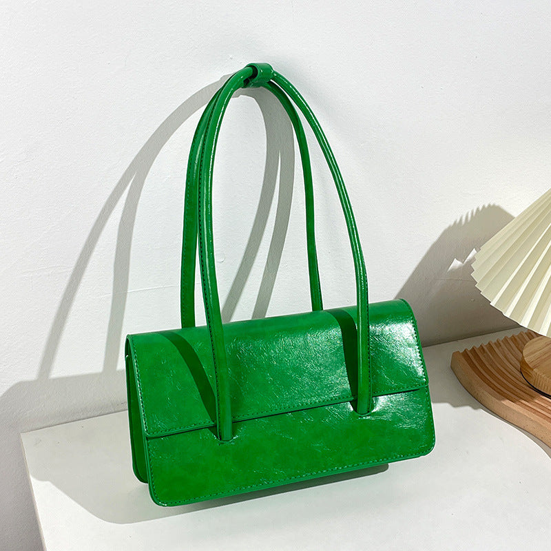 Damen Henkeltasche mit strukturiertem Kunstleder und elegantem Klappenverschluss Nord Taschen