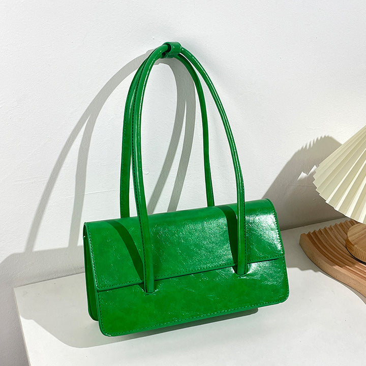 Damen Henkeltasche mit strukturiertem Kunstleder und elegantem Klappenverschluss Nord Taschen