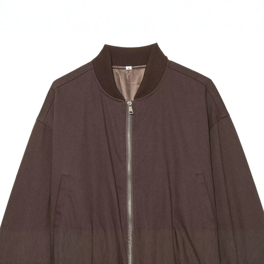 Damen Cropped Bomberjacke mit breitem Rippbündchen und durchgehendem Reißverschluss Nord Taschen