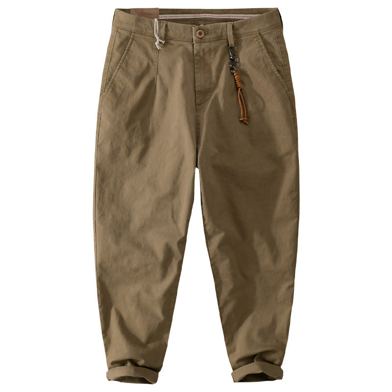 Herren Baumwoll‑Twill Chino im Relaxed‑Tapered Schnitt mit Kordelzugbund und aufgesetzten Taschen Nord Taschen