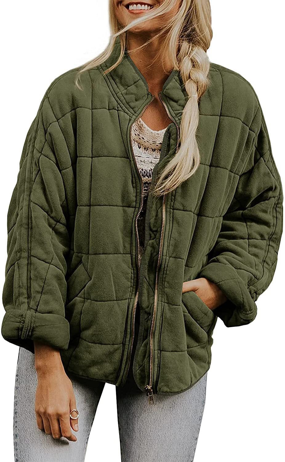 Damen Übergroße Steppjacke Nord Taschen
