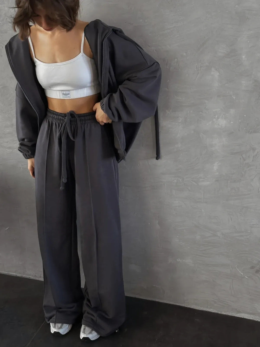 Damen Sweatanzug mit Jogginghose Set Arvani