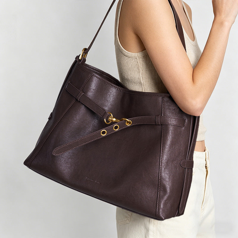 Damen elegante Handtasche mit strukturiertem Design und verstellbarem Schulterriemen Nord Taschen