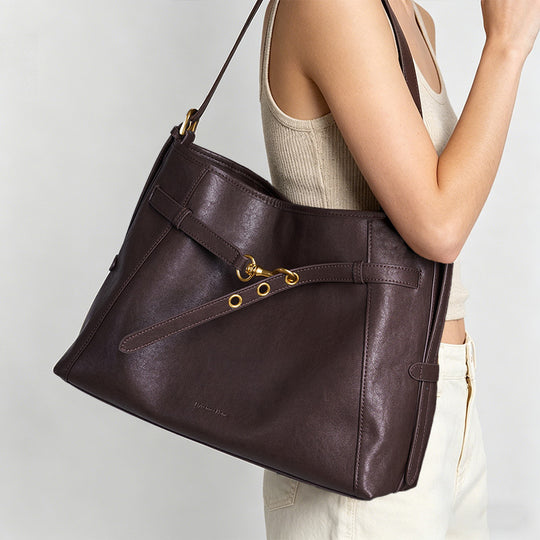 Damen elegante Handtasche mit strukturiertem Design und verstellbarem Schulterriemen Nord Taschen